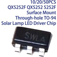 10/20/50PCS QX5252F QX5252 5252F Surface Mount SOT23-5 Through-hole TO-94 Solar Lamp LED Driver Chip