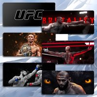 sport intense U-U-UFC Khamzat C-Chimaev Mouse Pad Mousepad Large Gaming LockEdge Thickened PC Table Desk Mat