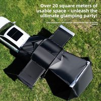 Automatically Build Tent Thickened Oxford Breathable Rainproof Tent Car Rear Extension Tent with Aluminum Alloy Support Car Tent