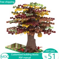 202 PCS Trees It's Just a Tree! Autumn MOC Customize Modular Building Block Model Simple Creative Design DIY Festival Toy Gift