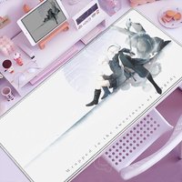 Anime HD Print Mouse Pad Nier Automata Large Gaming Mousepad Rubber Computer 2B Mouse Mat Gaming Lock Edge Accessories Non-slip