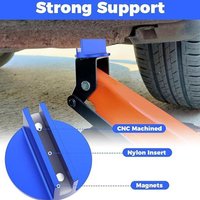 Pinch Weld Jack Adapter Magnetic Aluminum Grooved Magnetic Jacking Puck Universal Magnetic Jack For Sub-Frame Vehicle Floor Jack