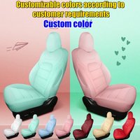 For Tesla Model X S Car Seats Cover Nappa Leather Half Set Front Seats Or Rear Seats Customized Interior Accessories