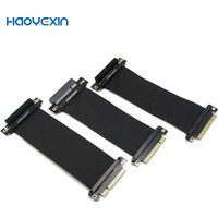 high speed PCIe X4 adapter cable 90 180 270 degree PCIe 3.0 X4 to X4 expansion cable PCI Express 4x adapter card ribbon extender