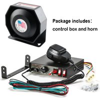 Car Fire Ambulance Warning Alarm Speaker 200W police 12V/24VLoud Tone Sound Mic Loudspeaker System Auto Motorcycle Truck Horn