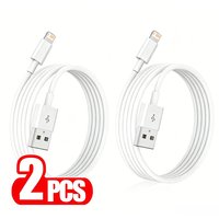 2PCS USB Fast Charging Cable For iPhone 11 12 13 Mini 14 Pro Max X XR XS Max 6 6S 7 8 14 Plus Quick Charge USB-A Cable Data Line