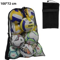 Large Capacity Team Training Bag Basketball Football Drawstring Mesh Backpack Bag Storage Bag Sports Gym Big Shoulder Bags Pouch