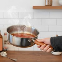 NEW Stainless Steel Instant Noodle Pot Small Pot For One Person High-value Appearance Wood Handle Snack Pot Small Cooking Pot