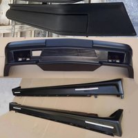 Car Kit for Mercedes-Benz W124 W203 Two-door Four-door Modified Resin Fiber Front Rear Bumper Side Skirts
