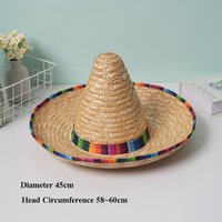 New Unisex Mexican Beach Hat Sunscreen 58~60cm Sunscreen Hat Outdoor Sunshade Caps Men Women Outdoor