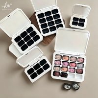 4/6/9 Grids Nail Gel Polish Dispensing Box Nail Gel Palette Portable Magnetic Palette DIY Assembly Nail Gel Storage With Lid