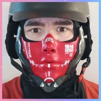Cyber Punk Mask Cosplay Costumes Half Face Mechanical Mask Halloween Mechanical Mask Cos Mechanical Soldier Party Props Gift