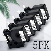 3/5PK Dymo D1 Label Tape 45013 for Dymo Label Maker Refills D1 45013 Black on White Compatible with Dymo LabelManager 160 280