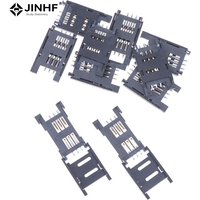10pcs/lot SIM Card Holder 6P SMT SMD 6 Pin Card Socket/ 6Pin Slot/ Seats/ Holder Connector For Phone