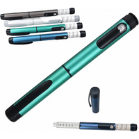 Stylo injecteur d'insuline et de peptides V1 V2 réutilisable en métal, 80 UI, dosage précis réglable, compatible avec les cartouches de 3 ml