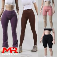 AliExpress MAK 1/6 Female High Stretch Sports Yoga Pants Cycling Shorts Clothes Model Fit 12 '' TBL S52 AT202 VCD01 Soldier Action Figure Body