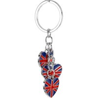 Uk Flag Keychain Zinc Alloy British Culture Keychain Charm for Bag Purse Keyring Decorative Pendant London Souvenir Gift England