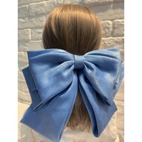 Fashion Pink Big Bow Hairpin Women's Bows Hair Accessories Long Ribbon Hair Clip for Girls Sweets Four-layer Satin Chiffon Bow