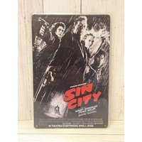 Sin City Poster Tin Sign 2005 Robert Rodriguez Movie Bruce Willis-Aluminum-tin sign