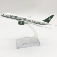 Saudia Arabia B787 Plane Airplane Model Aircraft Model 16cm Diecast Metal 1/400 Scale Planes Model Toy with Stand Aviation