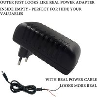 Black Fake Charger Sight Container Hiding Spot Hidden Storage Compartment Power Adapter Secret Home Diversion Stash Can Safe