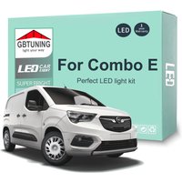 14Pcs Car Accessories For Opel Vauxhall Combo E 2018-2023 Canbus Vehicle Indoor Reading Dome Trunk LED Interior Light Bulb Kit