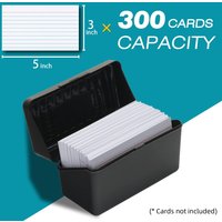 Index Card Holder 3x5, Index Card Box Organizer Case, 3x5 Flash Note Card Holder