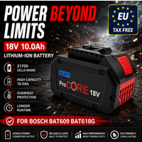 Für Bosch 18V 10.0Ah 21700 Zelle ProCORE Ersatzakku 18V Professionelles System Kabellose Werkzeuge BAT609 BAT618 GBA18V80