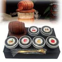 Zestaw do wędzenia whisky 4/6 smakami, wysokiej jakości zestaw do infuzji koktajli z wiórów drzewnymi do bourbonów, prezent dla mężczyzn na urodziny i święta.