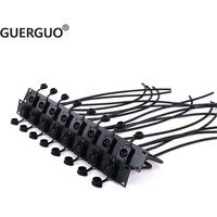 8 Channel Metal Rack Panel 1-Space D-Series Punch-Out's 1U D-Series Punched Rack Panels 1U Rack Panel 8 with XLR D-type Panel