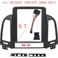 Car Audio 2 Din Fascia Frame Adapter For Hyundai Santa Fe 2006-2012 9.7 INCH Big Screen DVD Installation Panel Frame Kit