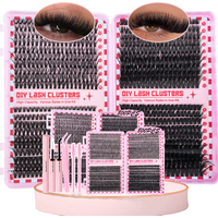 800pcs D Curl Individual Eyelashes Clusters Beginner Friendly High Capacity Eyelash Book Set for Different Makeup Beauty