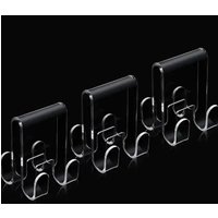 Acrylic Shower Door Hooks Shower Hooks Over Glass Door Bathroom Robe and Towel Hooks for Washcloth Robe Clothes and Towel