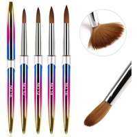 4/5/10pcs/set Nail Brush for Manicure Gel Brush for Nails Art Brush Liquid Powder Carving Gel Brush Liner Drawing Pen