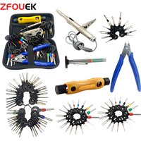 Car Repair Hand Tools Terminal Removal Electrical Wiring Wire Harness Crimp Connector Pin Extractor Kit Back Needle W/EVA Case