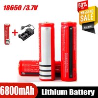 Newly upgraded 2026 New 3.7V 6800mAh Rechargeable 18650 Lithium Battery For Led Flashlight Battery Litio Battery