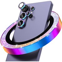 Bling Glitter Camera Lens Protector for Samsung Galaxy S23 S24 Plus S25 S26 Ultra S26+ Metal Glass Ring Individual Lens Cover
