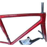 AliExpress SODOSIN X8 Road Bicycle Carbon Frame with Aero Handlebar Thru-Axle Flat-Mount Disc Brakes 30 Colors Available 12*100 12x142mm Axle