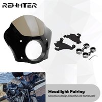 Motorcycle Headlight Gauntlet Fairing With Trigger Lock Mount 39 mm For Harley Sportster XL 883 1200 Cafe Racer Iron Custom
