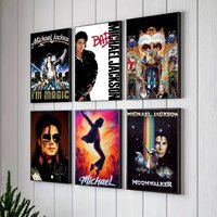 Singer M-Michael Jackson Dangerous Poster for Modern Decor in Home Offices, Bedrooms, Living Rooms, Kitchens, Bathrooms.