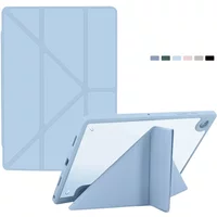 For Samsung Tab Case S10 S8 S9 Plus S7 S7FE A9 A8 A7 Lite Tablet Case Cover Hard Clear Shockproof Stand Leather Transparent
