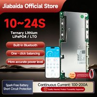 Jiabaida Build-in BT Heating Function Smart BMS 10S 11S 12S 13S 14S 36V 15S 16S 48V 20S 72V LFP NMC 10S-24S BMS