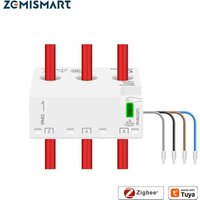Zemismart Zigbee Smart Energy Meter 3 Phase 4 Wire Power Monitor Sensor Praca z Tuya Zigbee2MQTT Home Assistant 208V 415V