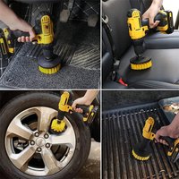 3pcs Drill Brush Attachment Set Power Scrubber Brush With Drill Scrub Brush For Cleaning Showers Tubs Bathroom Tile Grout Carpet