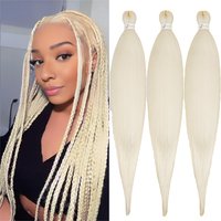 Brown Braiding Hair Pre stretched 613# Pre stretched Braiding Hair Ago Yaki Texture Synthetic Hair Extension