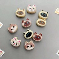 5/10Pcs Cute Cat Head Fridge Magnets.Creative Gifts. Suitable For Use In Storage Cabinets. Can Be Decorated