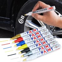 1/3/12 stücke Weiß Farbe Stift Farbe Marker Wasserdichte Auto Reifen Öl-Basierend Farbe Stift Set Schnell trocknend Und Permanent