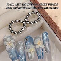20/40Pcs Cat Eye Nail Magnet Tools Set Pattern Designs Ball Cat Eye Magnet For Nails Designs Magnet For Cat Eye Gel Nail Polish