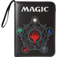 4 Pocket Trading Card Binder Album Holder Pages Folder Protector for Magic Trading Cards TCG - 3 Ring Zip game Card Binder Album