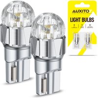 AUXITO 2Pcs T10 W5W LED Bulbs Canbus 6500K White Red Yellow 194 168 2825 Interior Light Reading Trunk Dome Map Lamp Super Bright